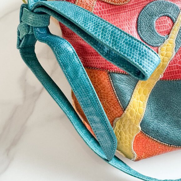 Sharif Multicolor Paris Patchwork Bag - Picture 5 of 16